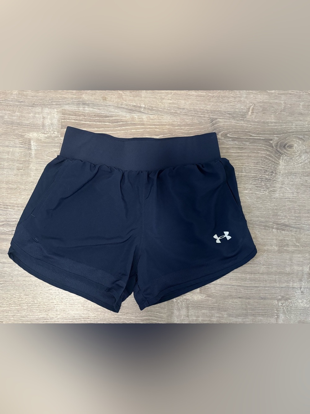Under Armour Navy Women's Training Shorts with Logo XS